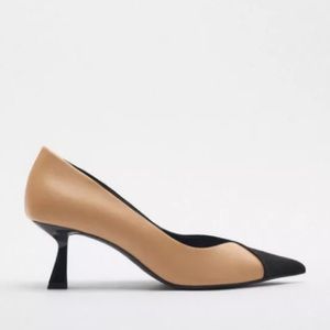Zara Black and Tan Heels